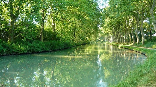 Der Campingplatz l'Escale Occitane liegt in der Nähe des Canal du Midi, 1 km vom Dorf Alzonne entfernt