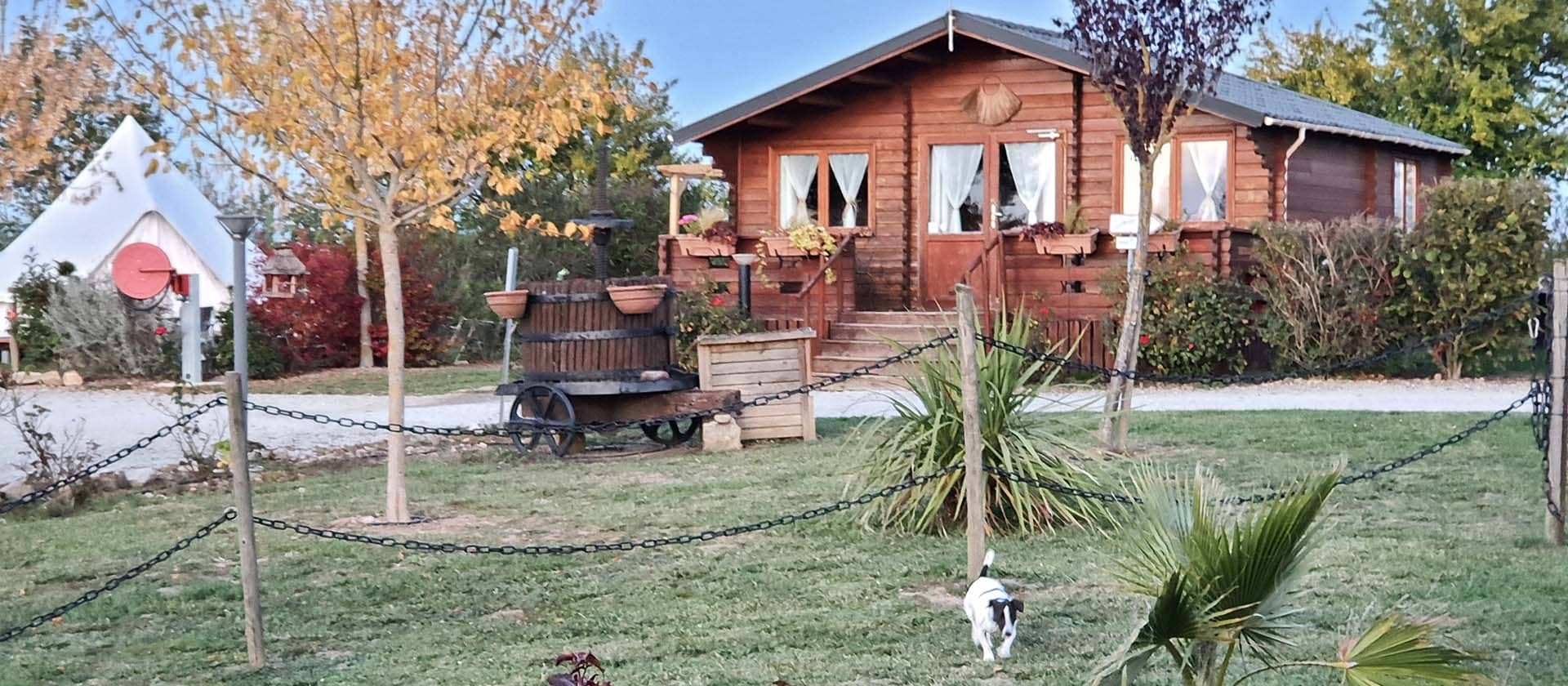 L'Escale Occitane, a campsite near the Canal du Midi, offers you to rent a dormitory chalet