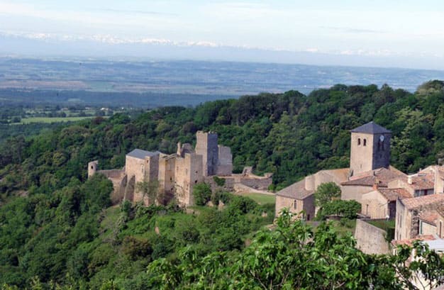The medieval city of Carcassonne located near the campsite near the Canal du Midi l'Escale Occitane