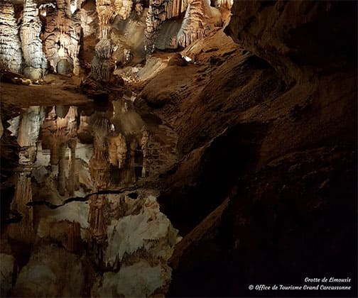 La cueva de Limousis situada cerca del camping Escale Occitane en el Aude