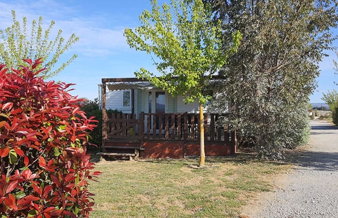 Mexico mobile home rental near Carcassonne at the Escale Occitane campsite